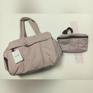 Calpak Luka Duffel & Belt Bag Rose Quartz new